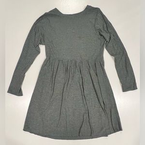Mi Ami-Francesca's: Long Sleeve Dress: Grey: L